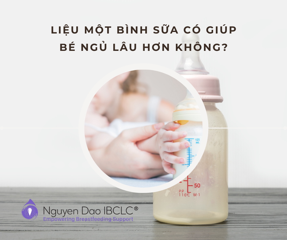Liệu một bình sữa mẹ vào ban đêm có giúp bé ngủ lâu hơn không? post thumbnail image
